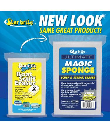 STAR BRITE Ultimate Magic Sponge - Boat Scuff Eraser Melamine Scrubber - 2 Pack | White Magic Eraser - Buy Online on GoSupps.com