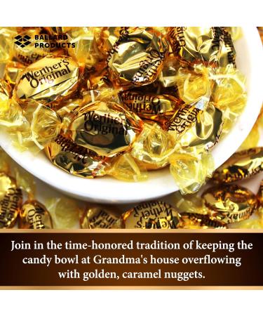 Werther's Original Creamy Caramel Filled Pack of 2 - Bulk Bags of Hard Candy Individually Wrapped (27 oz) Each - Werthers Caramel Filled Candy - Bundle with Ballard Products Pocket Bag - Buy Online on GoSupps.com