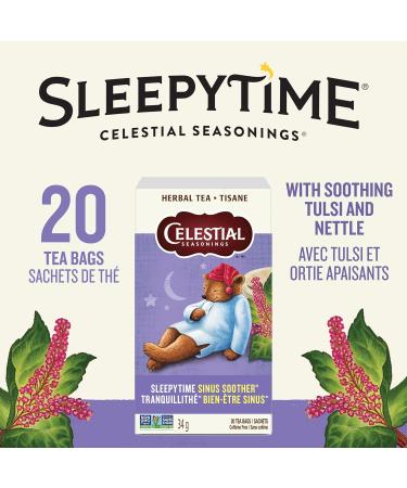 Celestial Seasonings Sleepytime Wellness Sinus Soother Tea Caffeine Free 20 Tea Bags Box 6-Pack - Buy Online on GoSupps.com