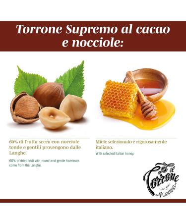 FLAMIGNI G teau au Nougat Doux Supr me Artisanal avec Cacao et Noisettes IGP du Pi mont en Bo tes Plus Doux et avec une Plus Grande Quantit de 60% de Fruits Secs Coffret Id al 200 gr - Buy Online on GoSupps.com