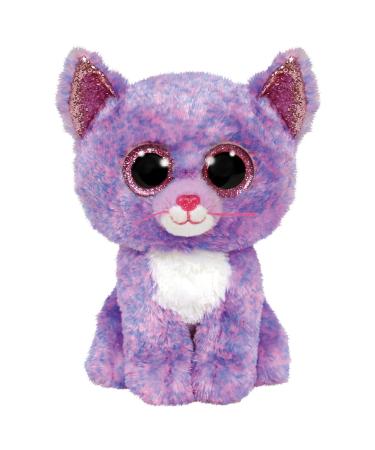 TY 2007521 Cassidy Cat Beanie Boo Stuffed Animal Multicoloured Cat Cassidy