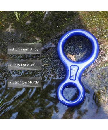 Newdoar Figure 8 Belay Device - 35 KN Climbing & Rappel Equipment for Safety | Premium Gear - Buy Online on GoSupps.com