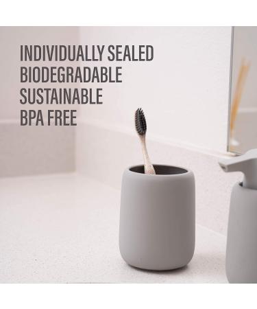 Bleeker and Rowe Biodegradable Eco-Friendly Toothbrushes - BPA Free Soft Bristles - Sustainable & Recycled Packaging - Pack of 10 - Buy Online on GoSupps.com