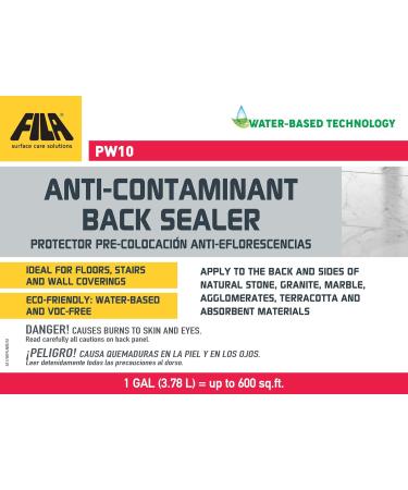 FILA Surface Care Solutions PW10 1GAL Anti-Contaminant Back Sealer - Water-Based No Color - International Shipping Available - Buy Online on GoSupps.com