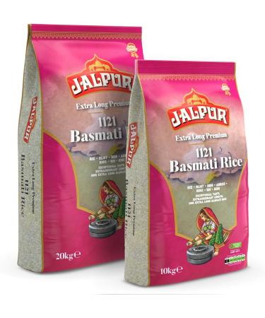Jalpur Long Premium Basmati Rice -Extra Long -Platinum Basmati - Longer Basmati Rice - Long Grain Basmati 10kg - Buy Online on GoSupps.com