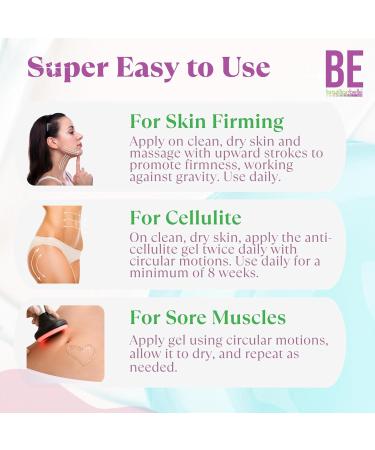 Brazilian Belle Cold Firming Gel - Skin Tightening & Anti Cellulite Gel with Caffeine - Advanced Skin Firming & Body Firming Cream for Loose & Sagging Skin - Buy Online on GoSupps.com