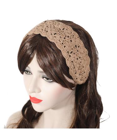 Women s Knitted Headband | Girls Wide Knit Hairband (Crochet Khaki) | One Size | Shop Now! - Buy Online on GoSupps.com