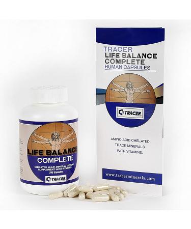 Life Balance Complete - Chelated Multi-Mineral Dietary Supplement with Vitamins - with Real Amino Acid Chelated Trace Minerals - Fill The Gaps in Your Nutrition - Made in The USA - 240 Capsules - Buy Online on GoSupps.com