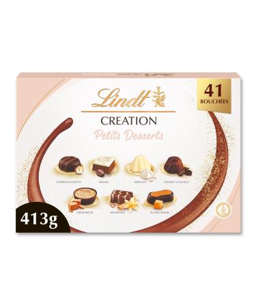Lindt - CREATION Box of Small Desserts - Assortment of Milk Dark and White Chocolates - Pastry inspiration - Ideal for
