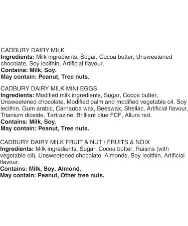 Cadbury Dairy Milk Assorted Chocolate Bars 361 g (19 Mini Bars) - Buy Online on GoSupps.com