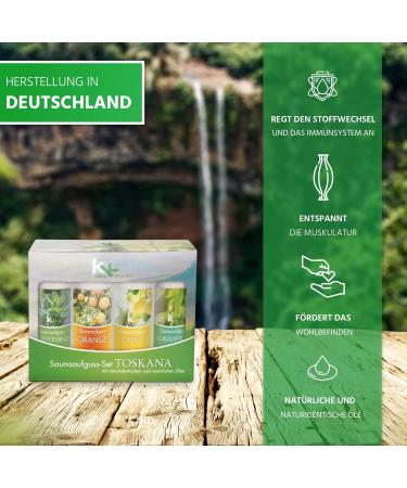 KK Sauna Set with Salt Peeling - Tuscany Infusion & Honey Salt | Premium Sauna Essentials for Relaxation - Buy Online on GoSupps.com