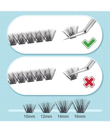 D Curl Wispy Eyelash Clusters 72 Pcs 10-16mm 0.07D DIY Lash Extensions | Lash Clusters Extensions - Buy Online on GoSupps.com