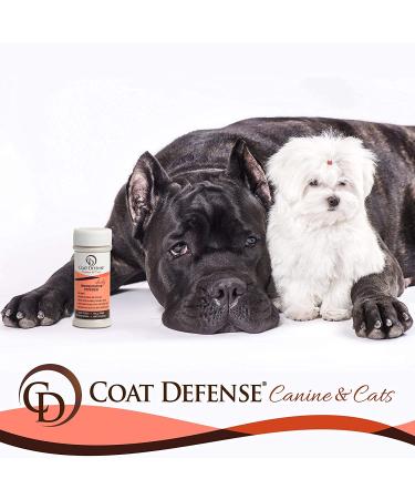 COAT DEFENSE Canine Daily Preventative Powder - 6 oz | Waterless Dry Shampoo, Deodorizer, Itchy Skin Relief, Wound Care, Odor Removal for Dogs & Cats - Buy Online on GoSupps.com