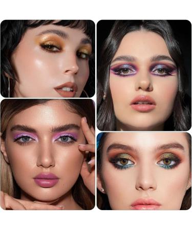 Volumoon Eyeshadow Palette of 40 Colours in Matte and Shimmer Makeup Palette Colourful Matte Glitter Shimmer Nude Powder Eye Makeup Set Gift for Women and Girls - Buy Online on GoSupps.com