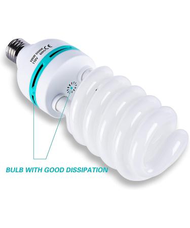 EMART 105W 5500K Daylight Full Spectrum Light Bulb for Photography Studio - 2 Pack - Buy Online on GoSupps.com