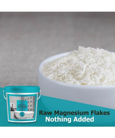 Aromasong Raw Dead Sea Magnesium Flakes for Bath - 4 LB Bulk Bath Salt - Buy Online on GoSupps.com