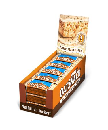 Davina Energy Oatsnack Riegel - Latte Macchiato - oatmeal carbohydrate bar made by hand 15 x 65 g bar/box (975 g) Latte macchiato 975 g (15 pack)
