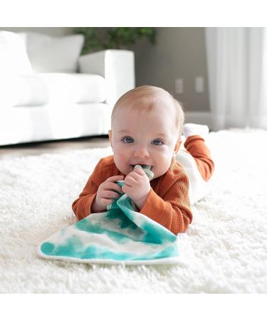 Dr. Brown's Lovey Blanket with Beaded Ring Teether and HappyPaci Silicone Pacifier in Green - Shop Now - Buy Online on GoSupps.com
