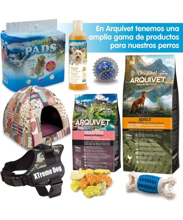 ARQUIVET Arquivet - Sensitive - Croquettes for adult dogs - Salmon and potatoes - 3 kg - Dry food for dogs - High digestibility gastroineurs - Buy Online on GoSupps.com