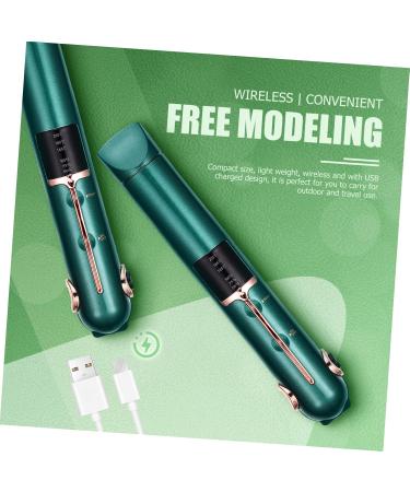 OHPHCALL 3pcs Curling Iron Mini Hair Straightener Travel Curling Wand Hair Curler Abs Green 21X4X3.5CMx3pcs Greenx3pcs - Buy Online on GoSupps.com