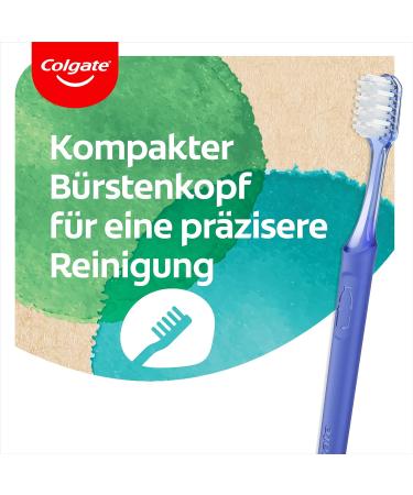 Buy Colgate RecyClean Medium Toothbrush - Eco-Friendly Manual Toothbrush with Plant-Based Bristles & 100% Recycled Plastic Handle | International Shipping Available - Buy Online on GoSupps.com