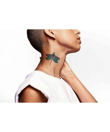 Dopetattoo 6 Sheets Temporary Dragonfly Tattoo | Fake Tattoos for Women Men Adults - Buy Online on GoSupps.com