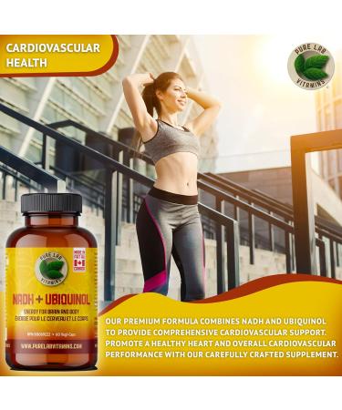 Pure Lab Vitamins | NADH Nicotinamide Adenine Dinucleotide + Coq10 Ubiquinol | 60 Capsules | Vitamin B3 Supplement | B3 Vitamin Nicotinamide Supplement | Brain Energy Mental Clarity Supplemet 60 count (Pack of 1) - Buy Online on GoSupps.com