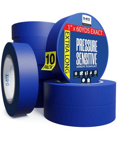 10 Pack Extra Long Painters Tape 1 inch x 60 Yards Sharp Edge Line Technology | Automotive Refinish Paper Masking Paint Rolls | Residue-Free MultiSurface Painter Tape for Wall Art Renovation Marking - Buy Online on GoSupps.com