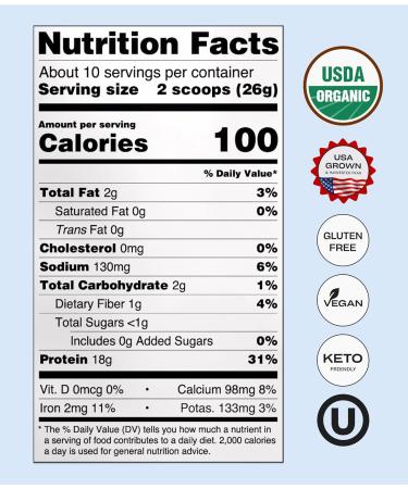 NUFYX Heavenly Protein Powder | 100% Organic Vegan Pea Protein | Gluten Free Low Carb Creamy Vanilla (20 Scoops) - Buy Internationally - Buy Online on GoSupps.com