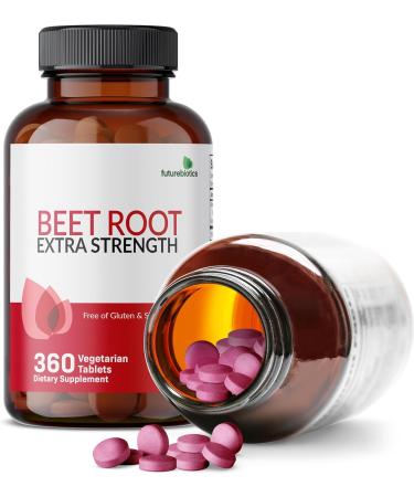 Futurebiotics Beet Root Extra Strength Non-GMO 360 Vegetarian Tablets 360 Count (Pack of 1) - Buy Online on GoSupps.com