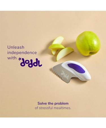 Doddl Toddler Self-Feeding Cutlery Set - Spoon, Fork & Knife | 12months+ (Magenta) - Buy Online on GoSupps.com