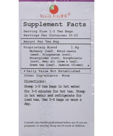Tea Sugar Controller Herb 20 Bags - Buy Online on GoSupps.com
