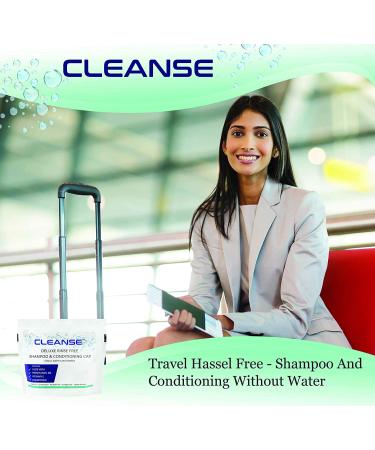 Deluxe Rinse Free Shampoo and Conditioning Cap 5 Pack - Waterless Shower Cap for Quick & Easy Hair Cleansing - No Water Needed - 3 Minutes Anytime, Anywhere - Buy Online on GoSupps.com