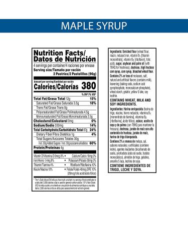 Pop-Tarts Eggo Toaster Pastries - Frosted Maple Flavor (96 Pack) | Breakfast Foods and Kids Snacks - Buy Online on GoSupps.com