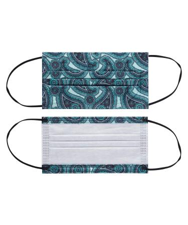 NU R Paisley Disposable Face Mask with Filter Layer - 10 Pack | Elastic Earloop | Retail Sealed Bags - PAISLEY-011 - Buy Online on GoSupps.com