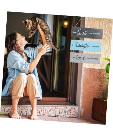 Abaodam Decorative Wooden Pendant Fall Decorations for Home Rustic Wood Wall Decoration Wood Wall Art Office 35X30CM As Shown1 - Buy Online on GoSupps.com