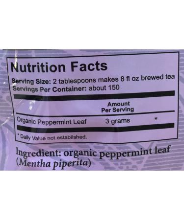 Organic Peppermint Tummy Tea by Heather's Tummy Care - Caffeine Free, 16 oz for Bowel Soothing Relief - Buy Online on GoSupps.com