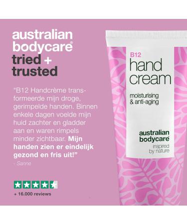 Australian Bodycare Intensive B12 Hand Cream for rough dry and aged hands Deeply moisturizing care with B12 vitamin licorice root extract and glycerin - Buy Online on GoSupps.com