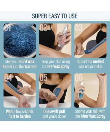 Tress Wellness Waxing Kit for Brazilian Wax - Easy to Use - For Sensitive Skin - Digital Display Blue Water - Buy Online on GoSupps.com