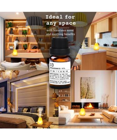 Santal Essential Oil for Diffuser - Inspired by Santal 33 - Luxurious Aroma Handcrafted in USA - 10ml Glass Bottle - Buy Online on GoSupps.com