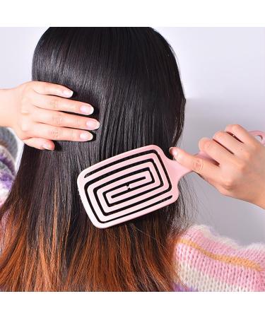 Professional Curved Hairbrush Easy Detangling Vented Hair Styling Comb Home Salon Use - Buy Online on GoSupps.com
