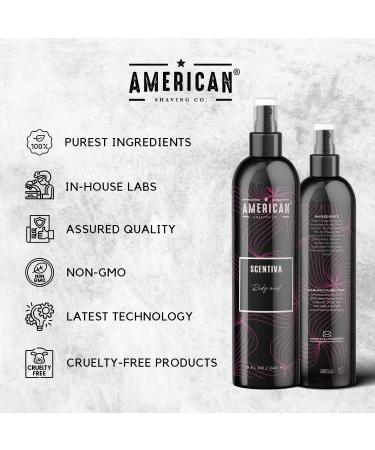 Scentiva Body Mist For Men 8 oz Made in USA Quick Absorption Quality Potent Ingredients Long-Lasting Non-GMO GMP Certified Cruelty-Free Products - Buy Online on GoSupps.com