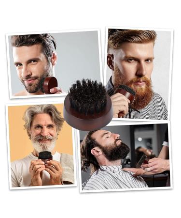 Professional Beard Care Brush & Comb | Wooden Handle Exfoliating Shaving Brush for Deep Cleansing | Skin-Friendly Beard Styling Tool - Buy Online on GoSupps.com