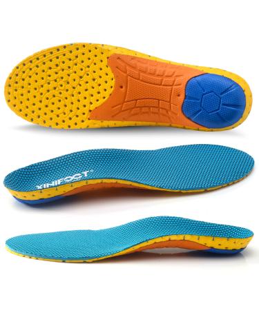 XINIFOOT 2 Pairs Professional Plantar Fasciitis Shoe Insoles Running Insoles High Elastic Cushioning Inserts for Foot Relief  Shock Absorption Breathable Sports Feet Insoles for Women 2 Pairs-updated Version M: US 4-7