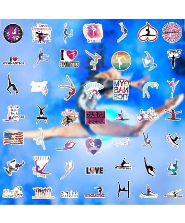 Gymnastics Stickers 100PCS | Gifts for Girls, Water Bottles, Room Decor | Wall Decal Included - Buy Online on GoSupps.com