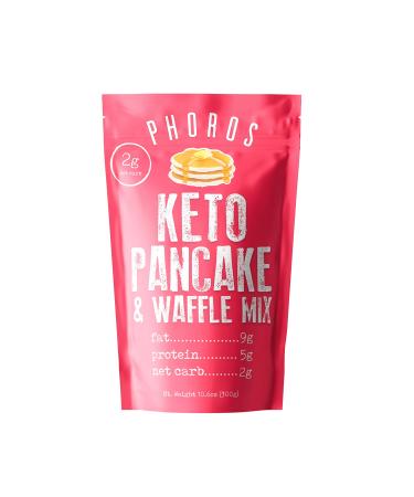 Just-Add-Water Keto Pancake & Waffle Mix by Phoros Nutrition, Low Carb, High Protein, Low Glycemic, Keto Friendly, Gluten Free