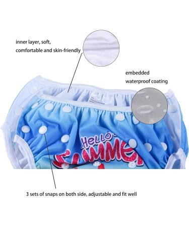 Mixidone Reusable Swimming Diaper for Toddlers | Adjustable Baby Swim Trousers (0-3 Years) - Eco-Friendly Swim Trunks for Pools & Beaches - Buy Online on GoSupps.com