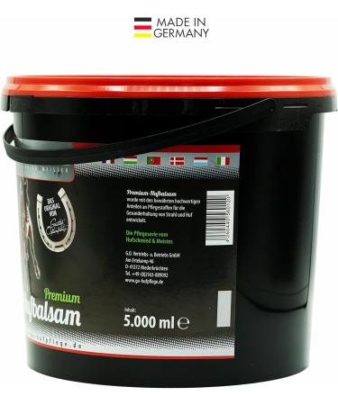 Gustav Optenplatz Premium Hufbalsam for Horses | Daily Hoof Care Ointment for Healthy Growth & Cracked Hooves | 5000ml Anti-Doping Huffett - Buy Online on GoSupps.com