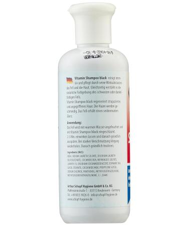 SCHOPF 310065 Dog Shampoo for Dark Fur - Vitamin Complex | 250ml - Best International Shipping - Buy Online on GoSupps.com