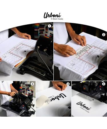 Tshirt Ruler Guide for Vinyl Alignment - Center Designs with Tee Shirt Alignment Tool - Heat Press and Cricut Compatible - 1 Pack - Buy Online on GoSupps.com